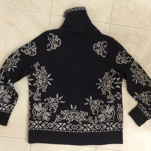 Chico’s Shawl Neck Cropped Cardigan Sz M - Picture 4 of 5